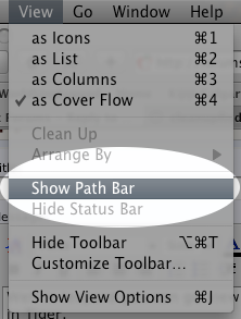 Mac Finder Always Display Full Path