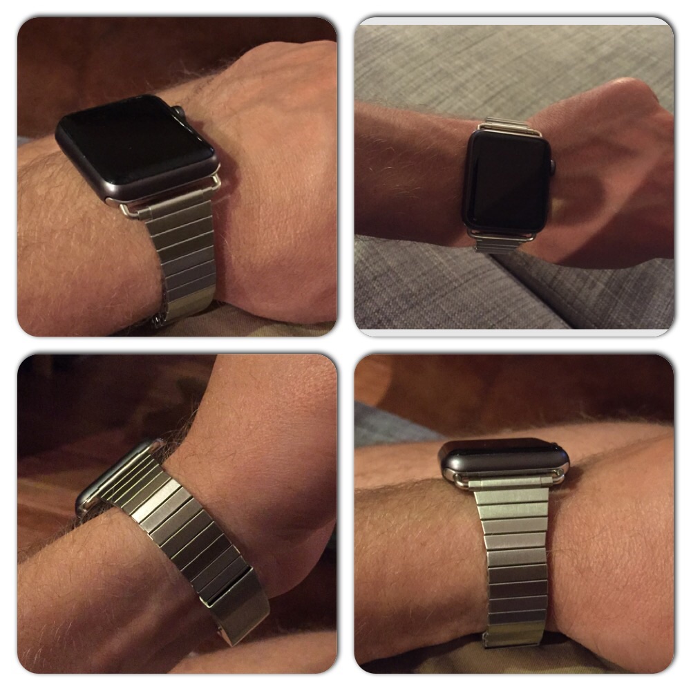 space gray with white band