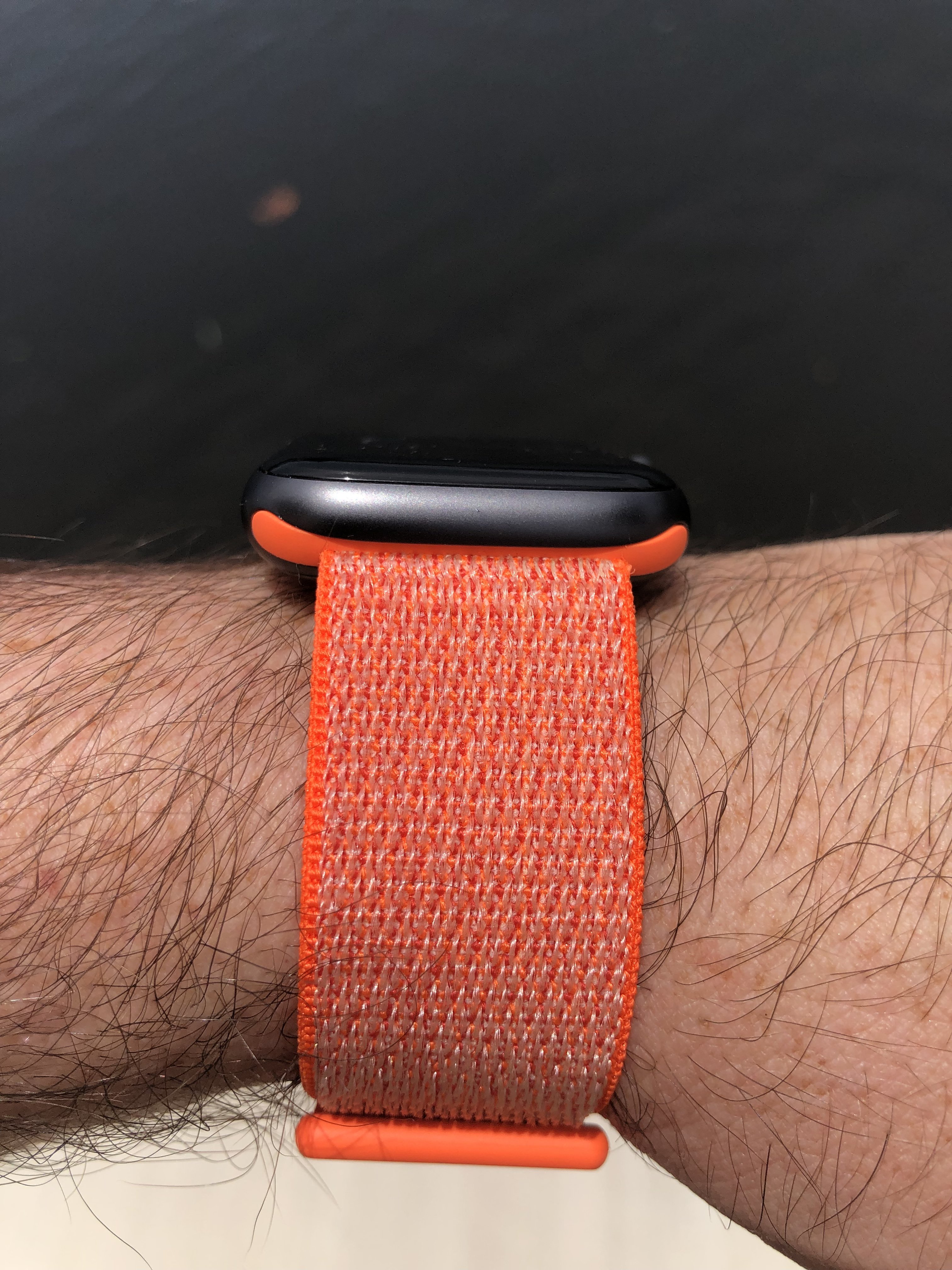 space gray with white band