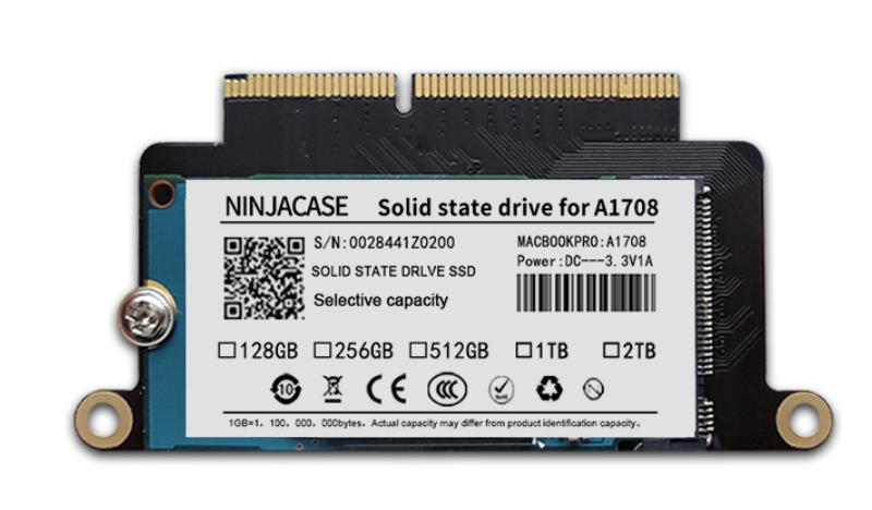 Non-Touch Bar INDMEM NVMe PCIe SSD de 512 GB compatible con MacBook Pro 2016 y 2017 de 13 pulgadas A1708 EMC 3164/2978 