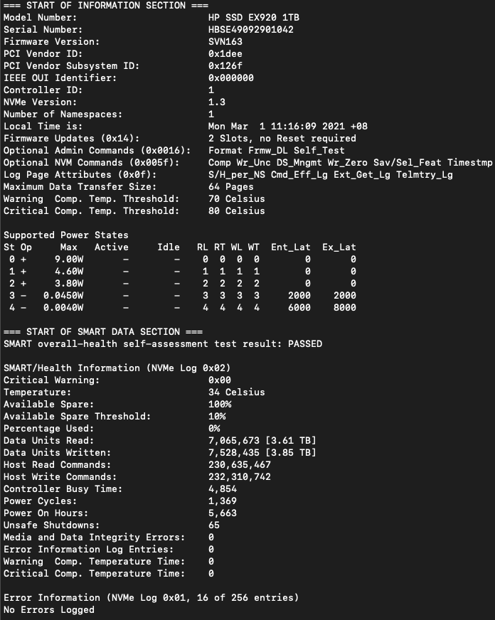 Smartmontool Reporting abnormally high SSD write activities? | MacRumors  Forums