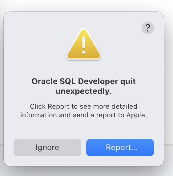 (App quit unexpectedly) cannot dismiss popup MacRumors Forums