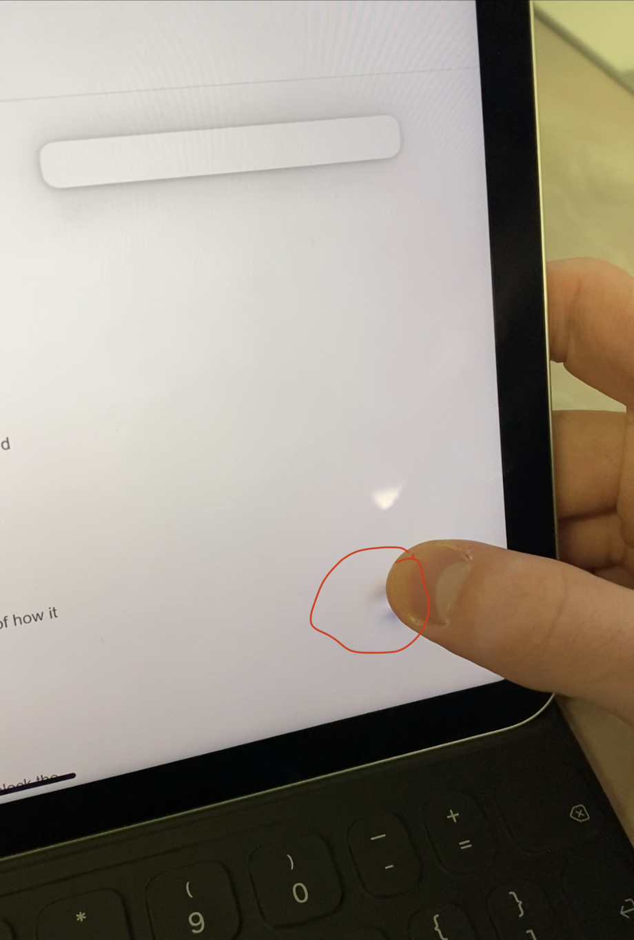 Does pressing the iPad screen damage it?