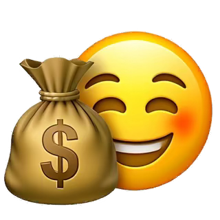 holding a money bag