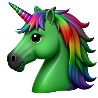 green unicorn