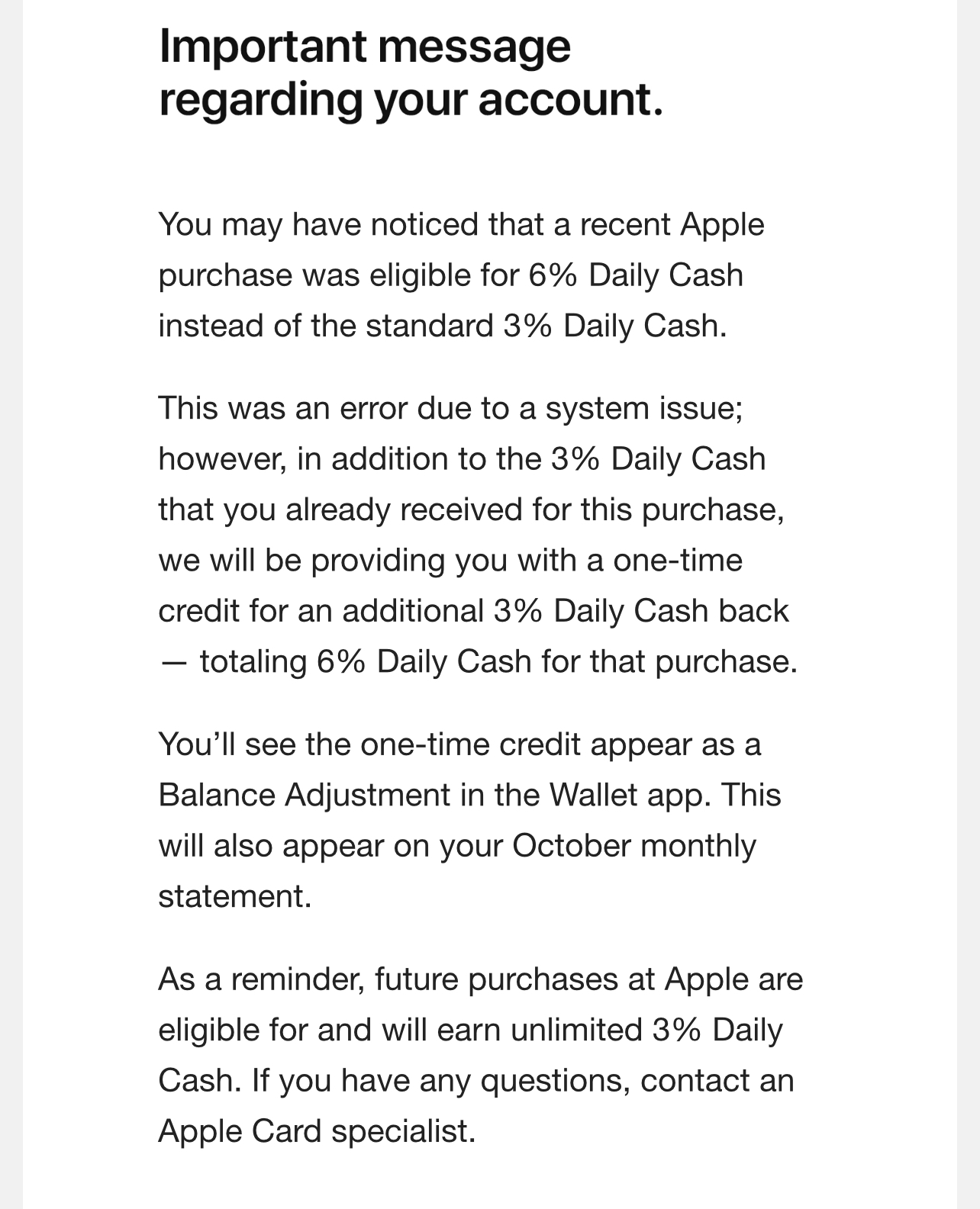 New Apple Card Customers Can Get 6% Daily Cash on Apple Purchases