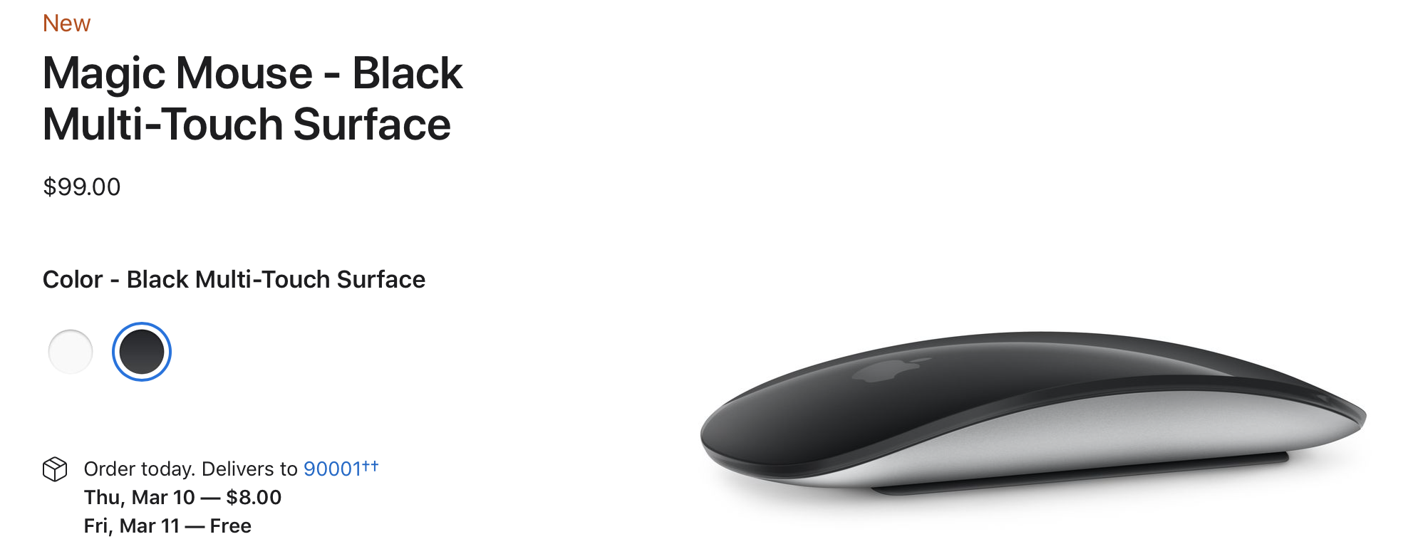 Apple Magic Mouse (2022), Black