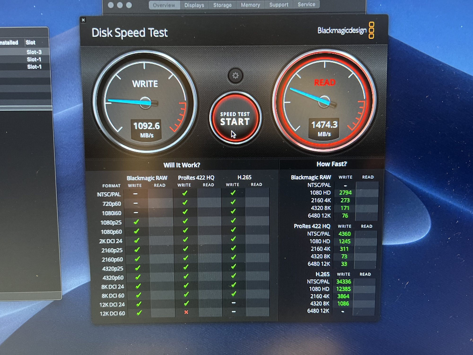 NVME speed on Mac 5,1