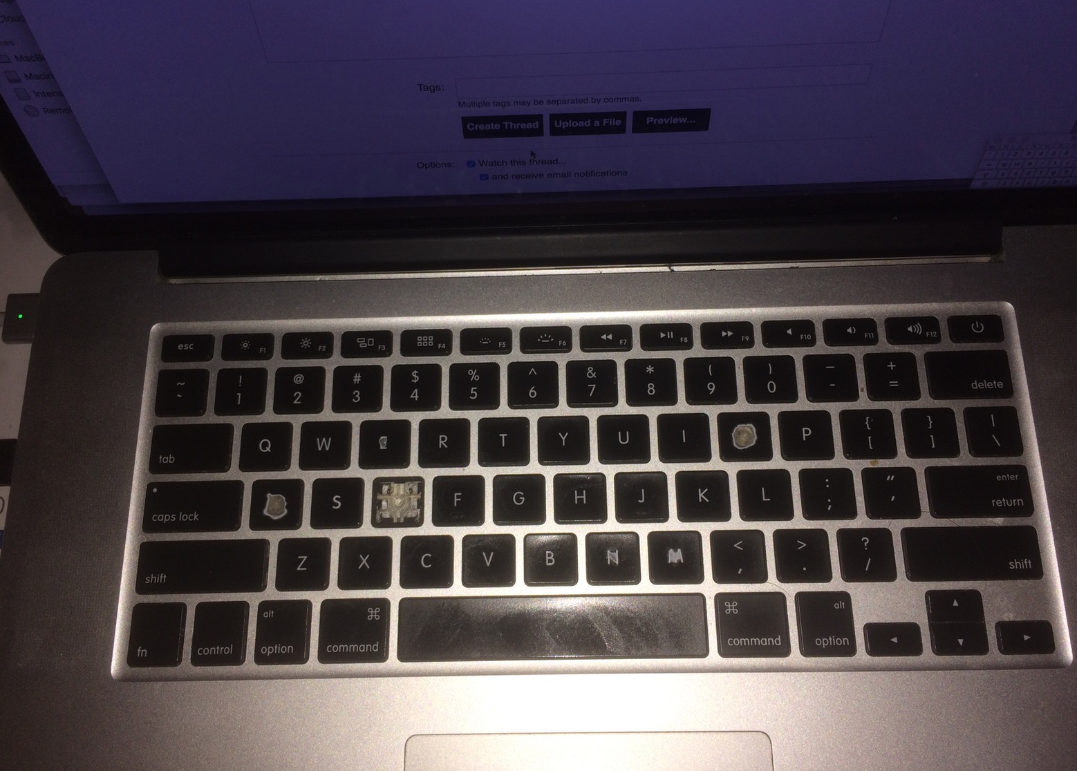 Keyboard Issues With Macbook Pro Retina 15 Inch Early 13 Macrumors Forums