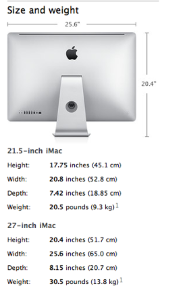 Apple Imac 27 Inch Dimensions edu.svet.gob.gt