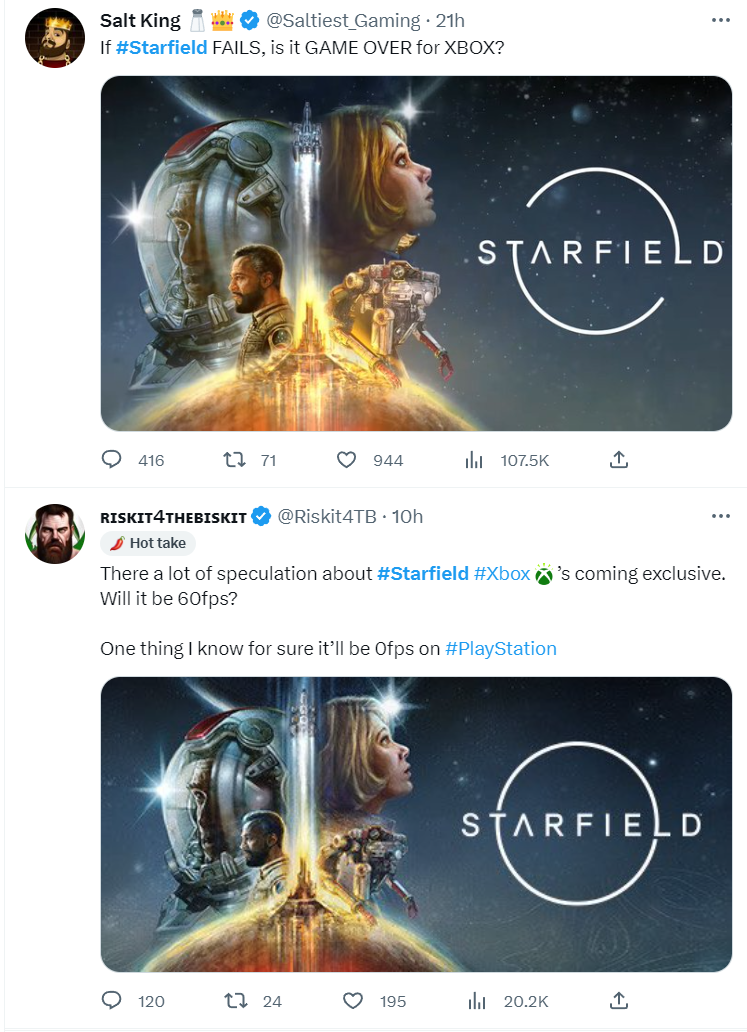 It's Redfall in the space, Starfield is getting review bombed by