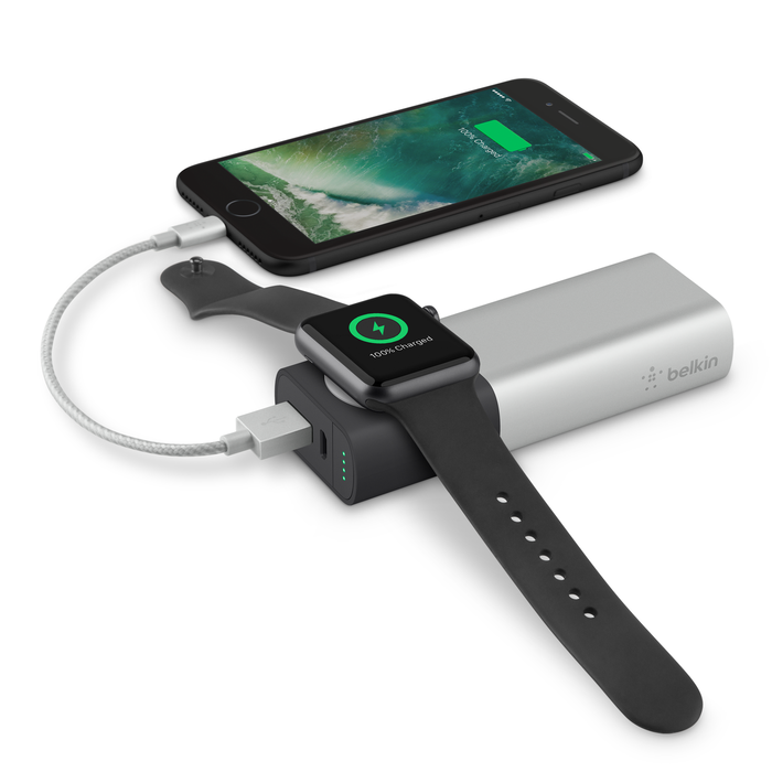 Fast Wireless Charger for Apple Watch + Power Bank 10K