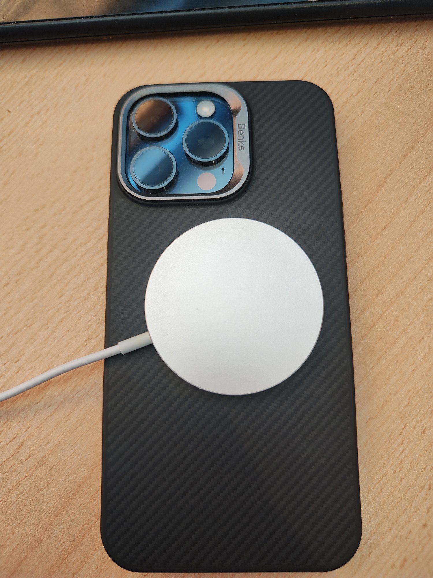 Case for iPhone 15 Pro Silicone Matt Orange Decoded