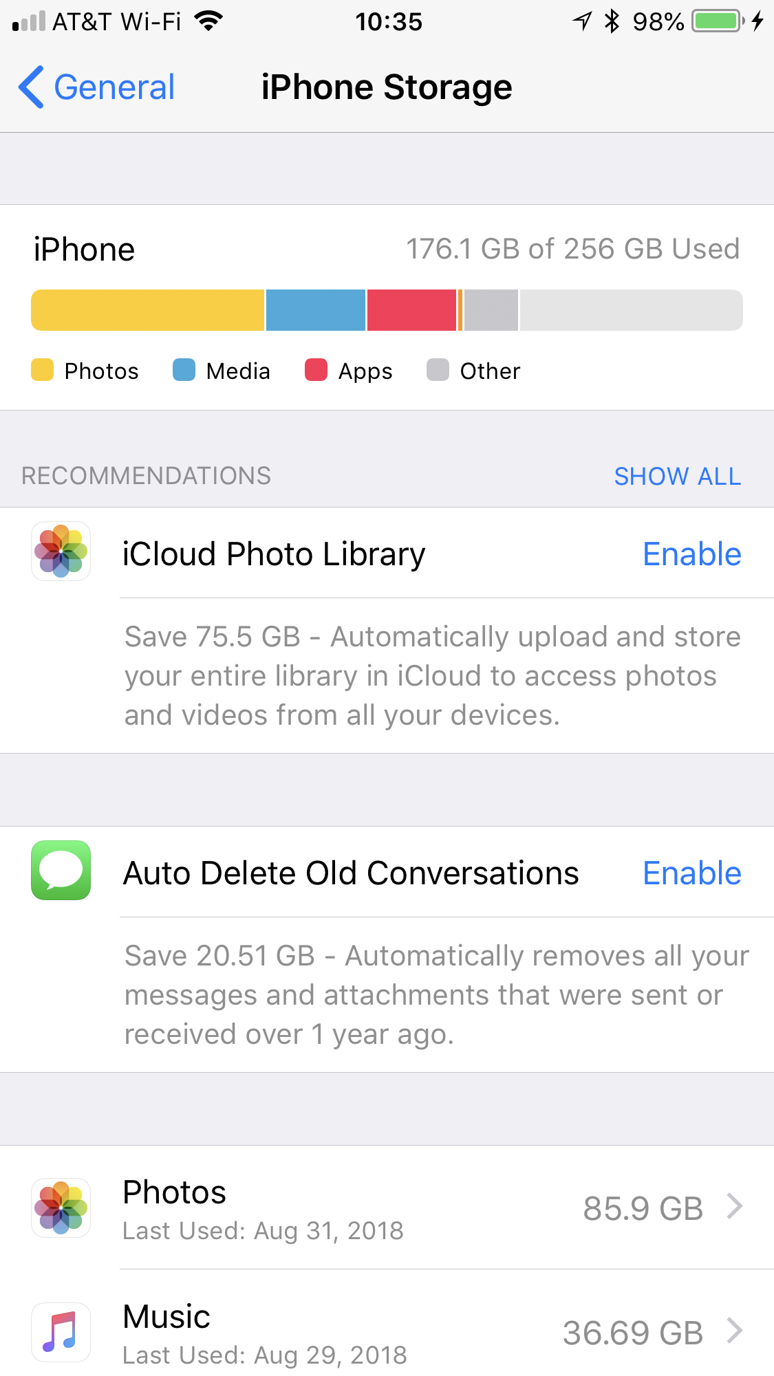 256GB iPhone owners how much space do you currently have