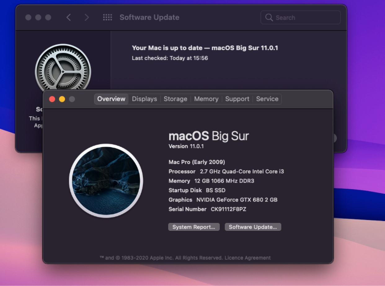 Mac mini 2012 big sur