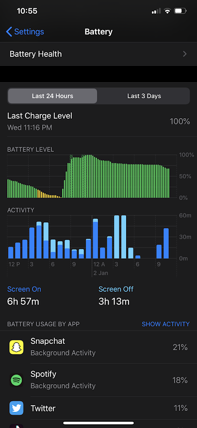 Battery life iphone 11 online
