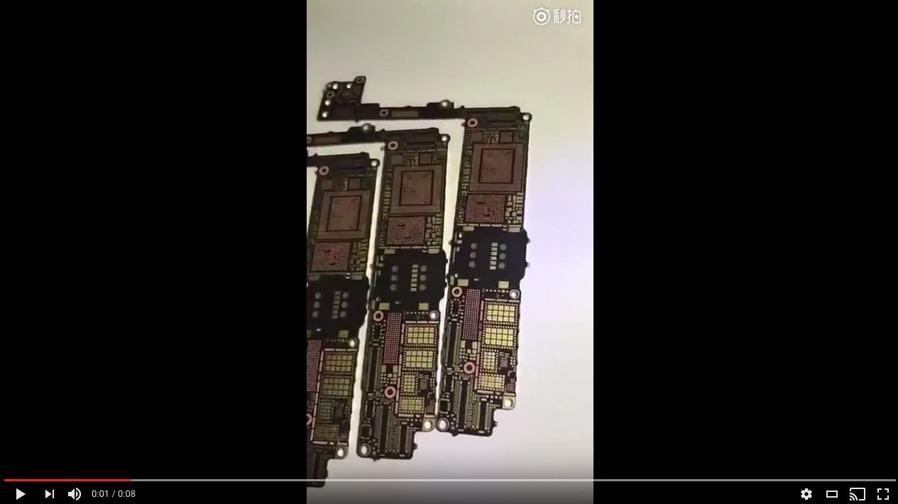 iPhone 7s Plus Bare Logic Board Surfaces With A11 Chip and Intel Modem