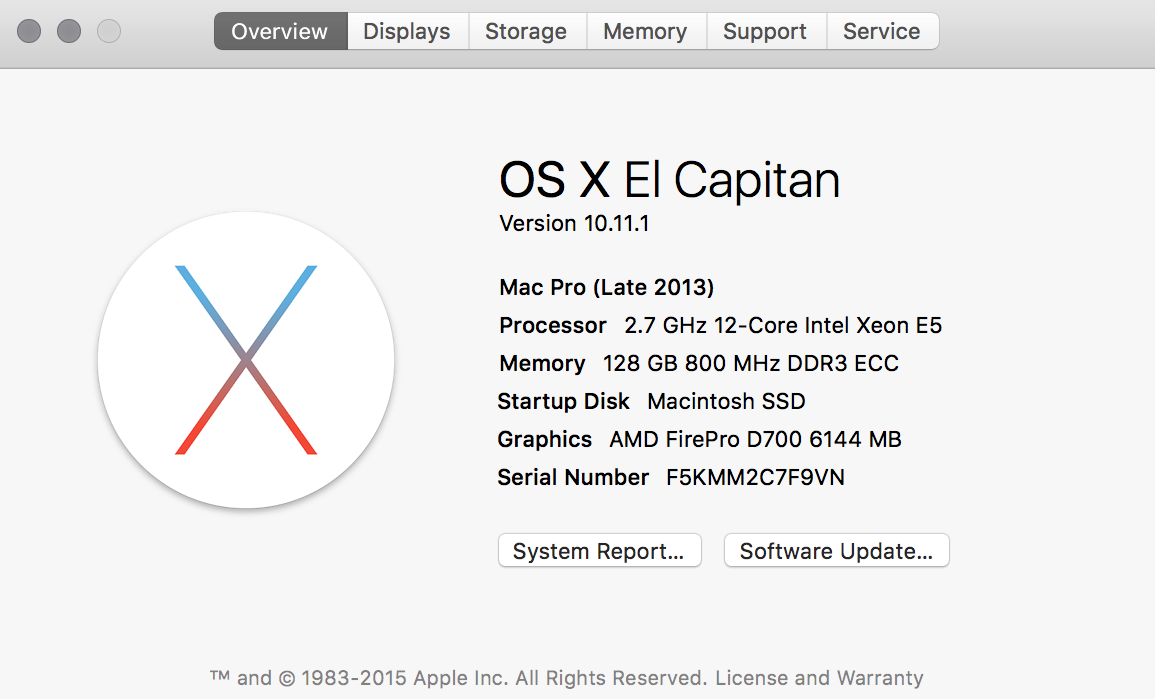 Imac pro store 128gb ram
