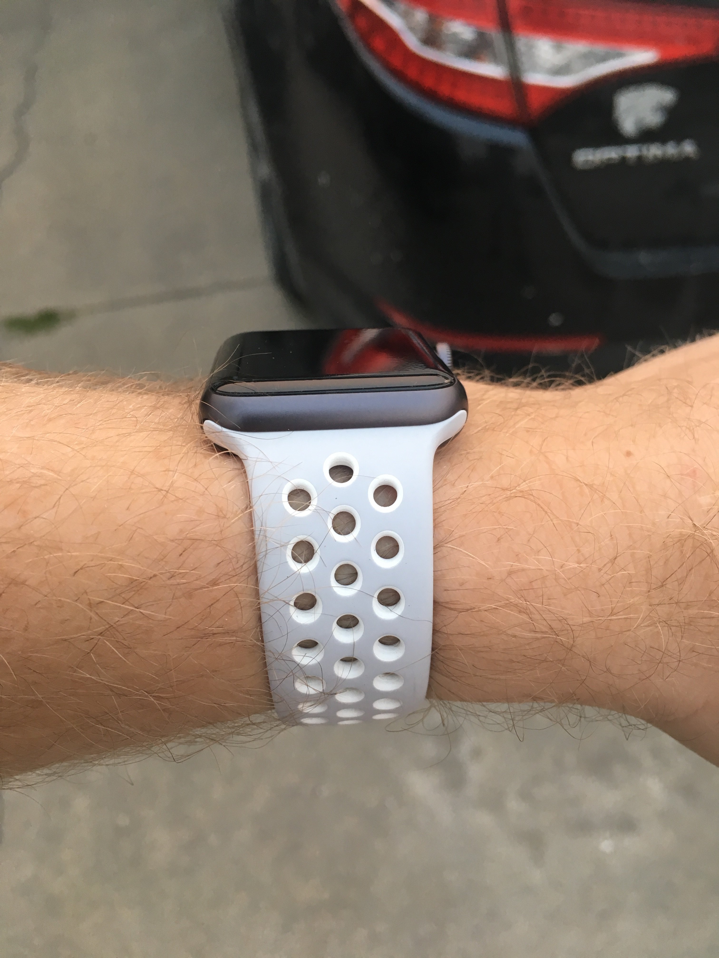 nike white apple watch