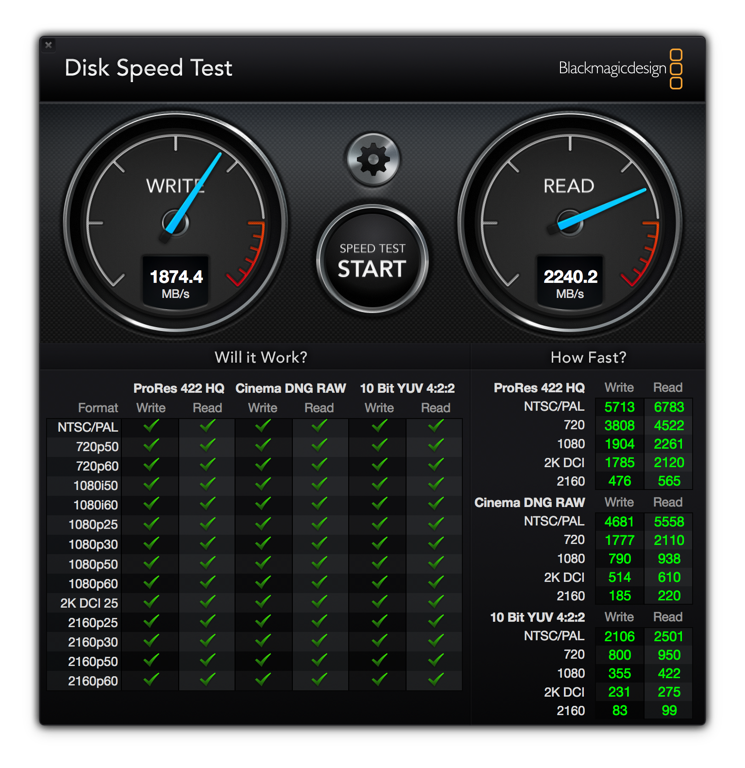Macbook Pro 2017 Disk Speed Test Benchmark Improvement over 2016? | MacRumors