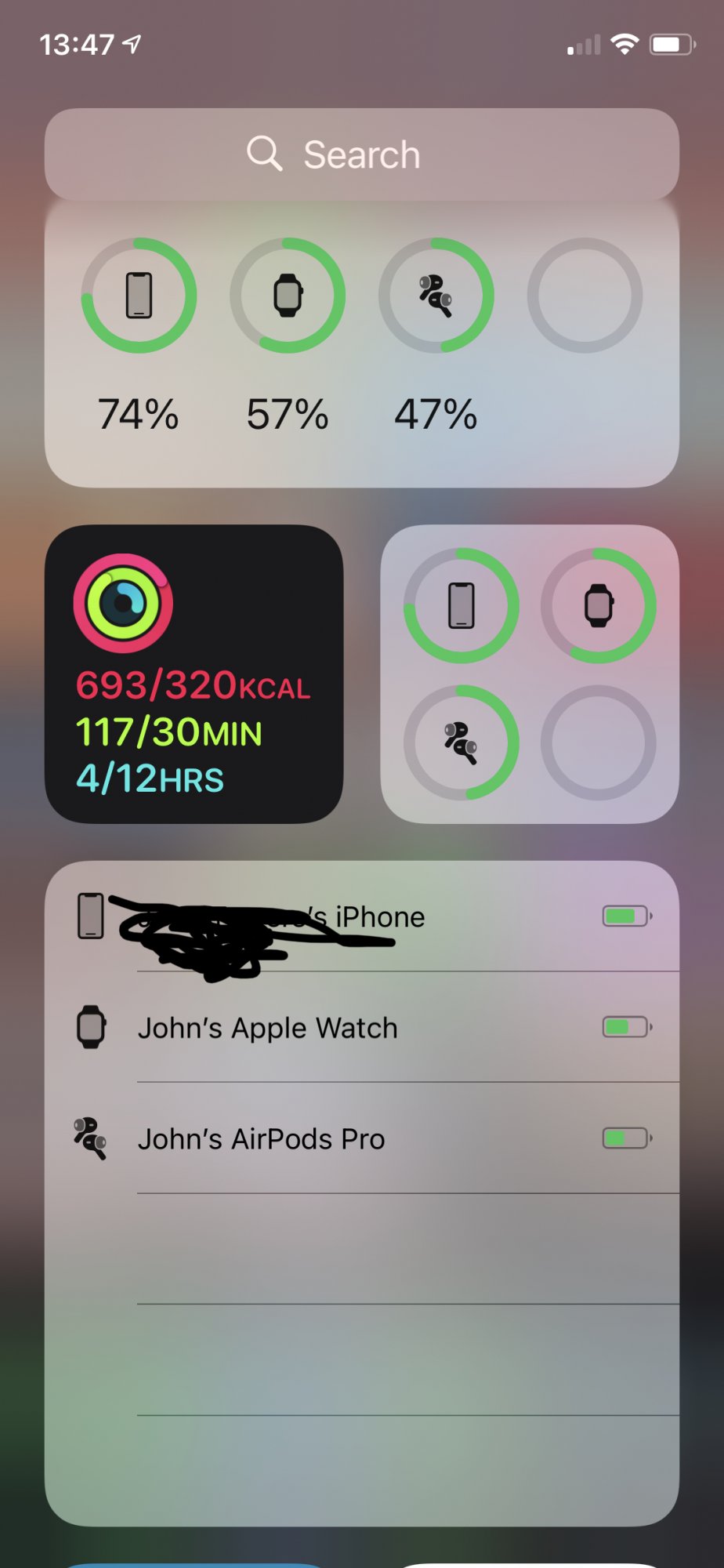 battery widget knobbled so it's useless for AirPod users | MacRumors Forums