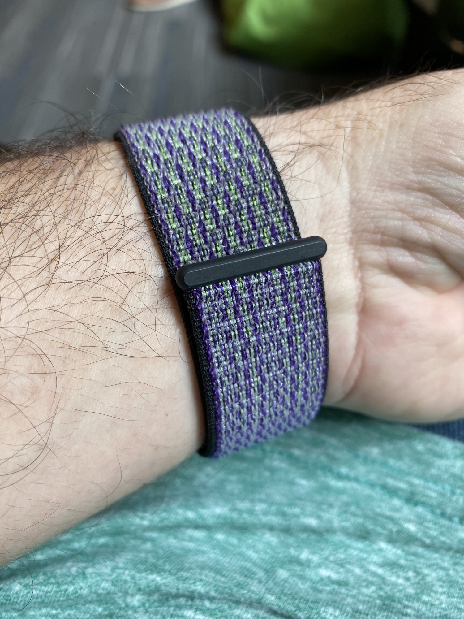 space gray with white band