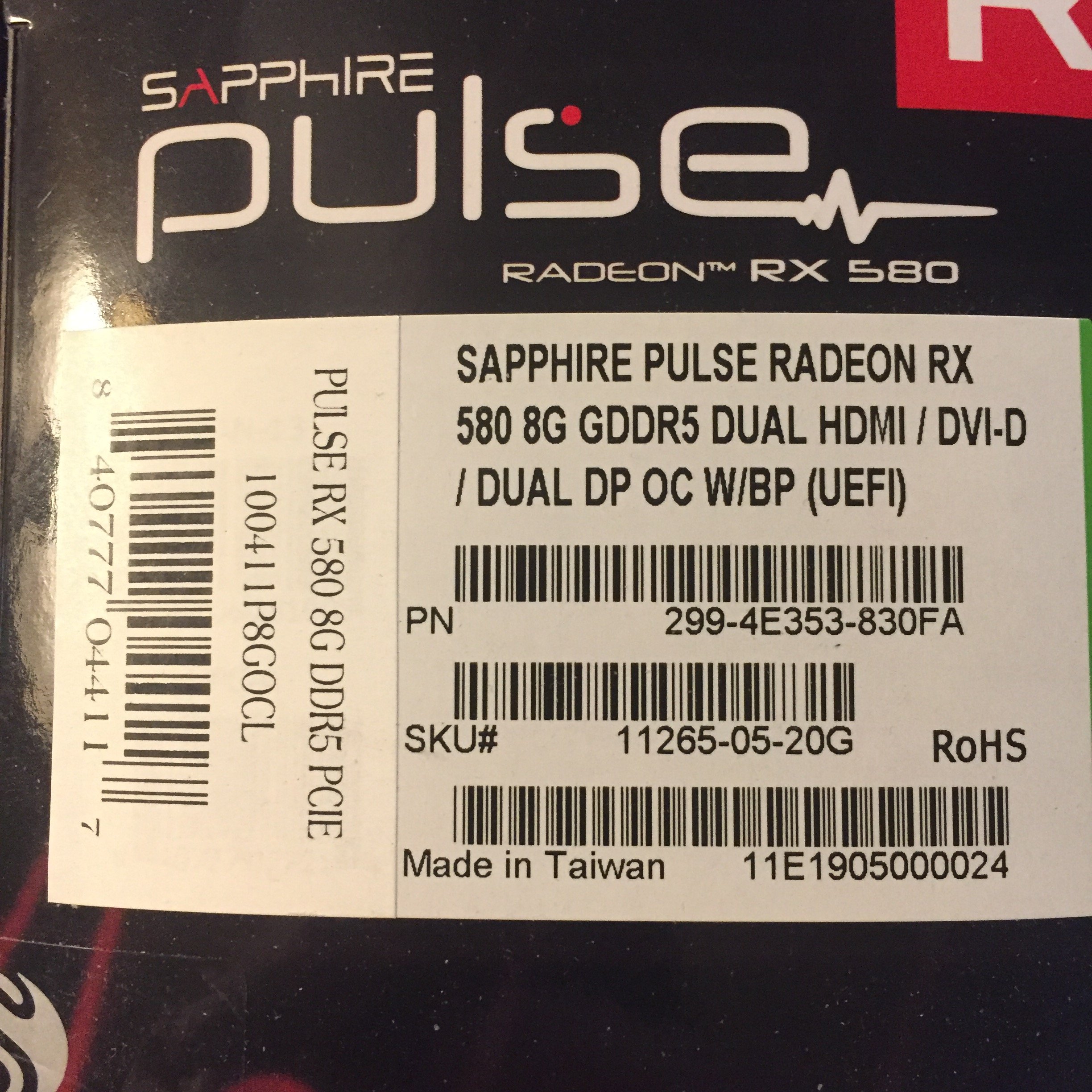 Turn A New Sapphire Rx580 Pulse Into The Mac Edition Card Macrumors Forums
