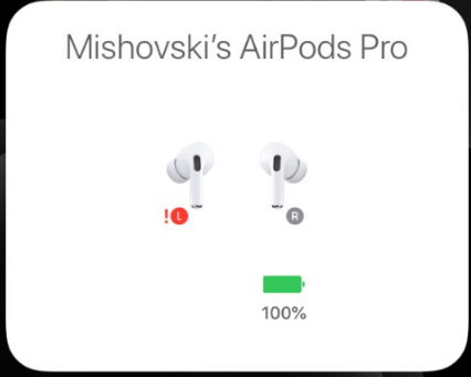 AirPods Pro different battery level (Left vs. Right) | MacRumors Forums