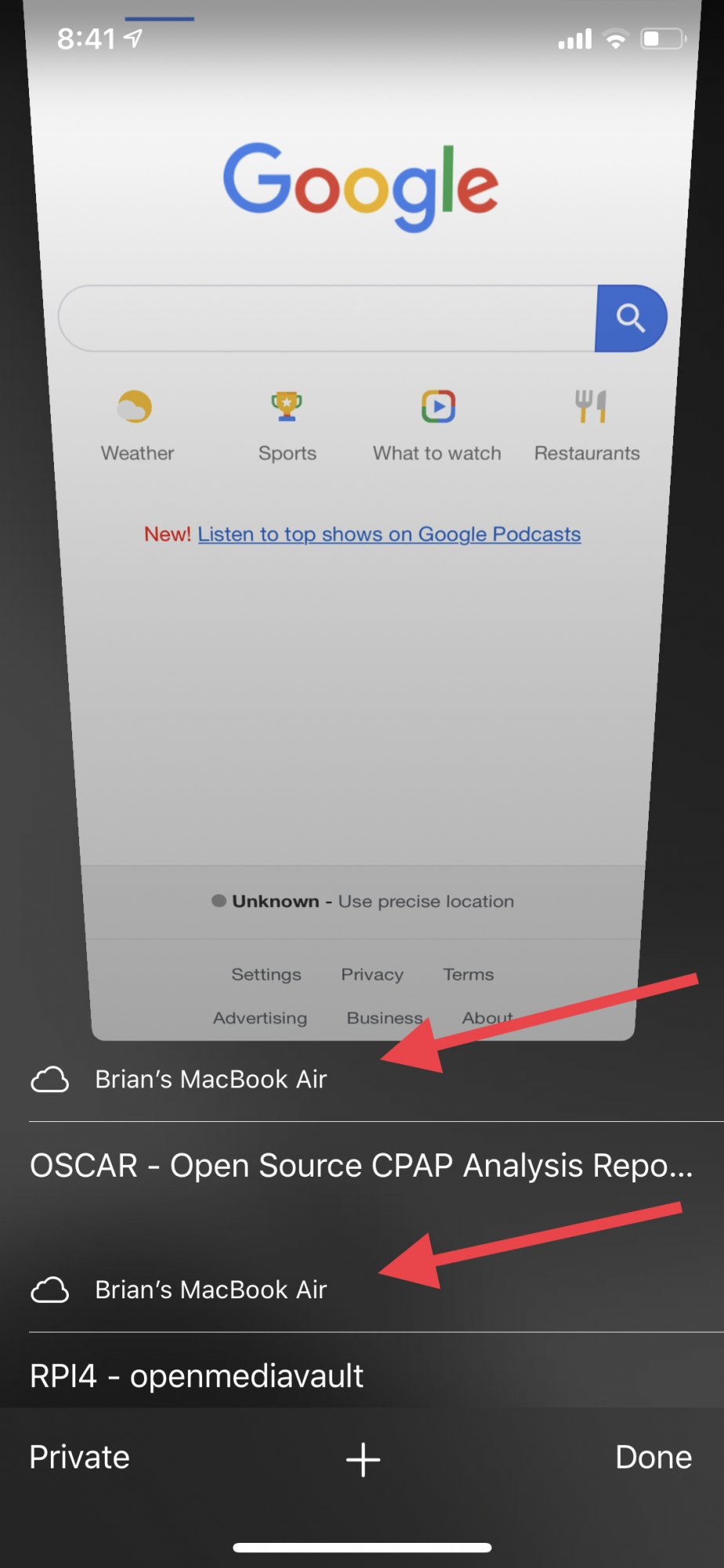 iOS Safari iCloud tab issue  MacRumors Forums