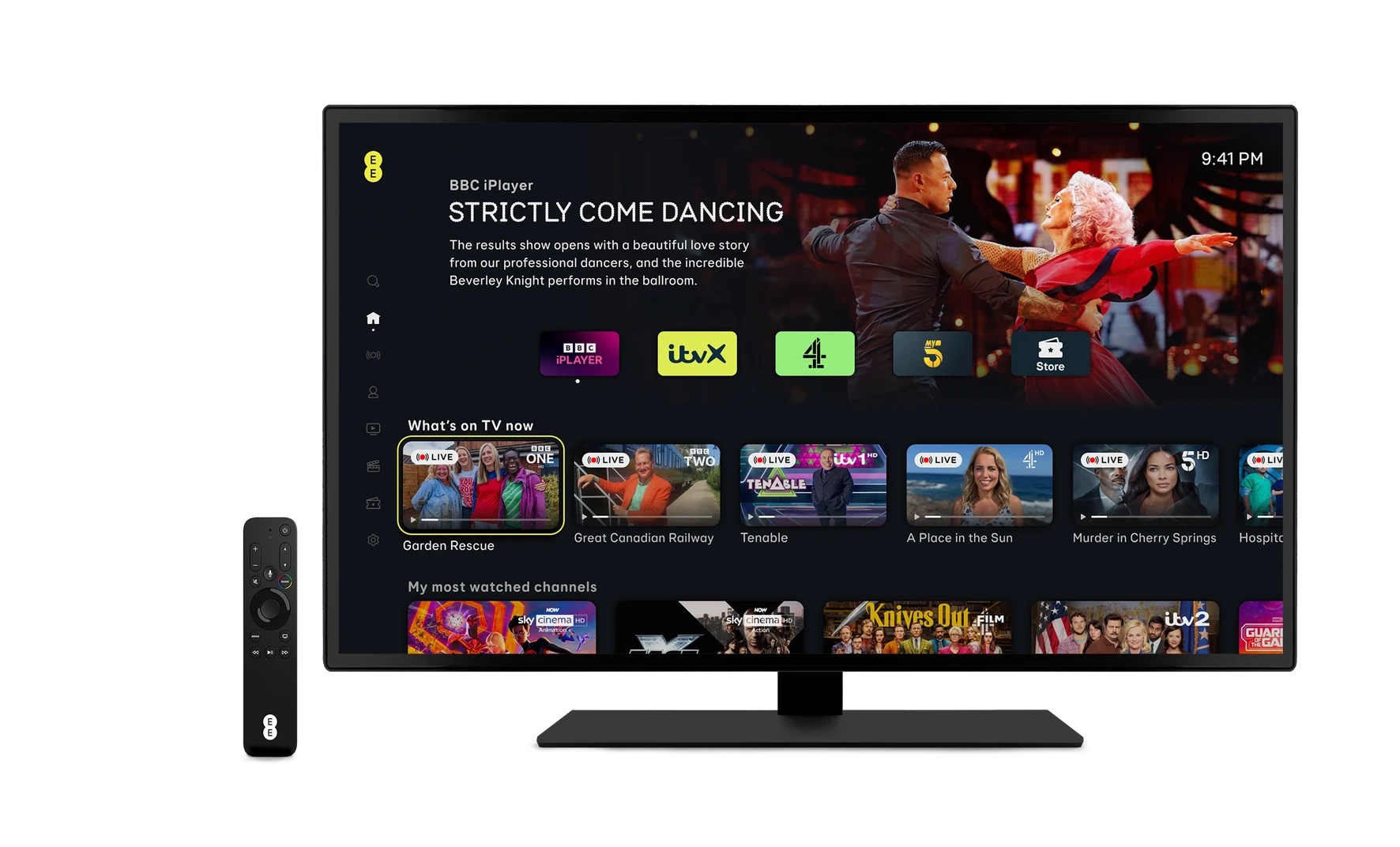 an-apple-tv-remote-control-from-ee-alongside-a-television-displays-the-ee-tv-menu.jpeg