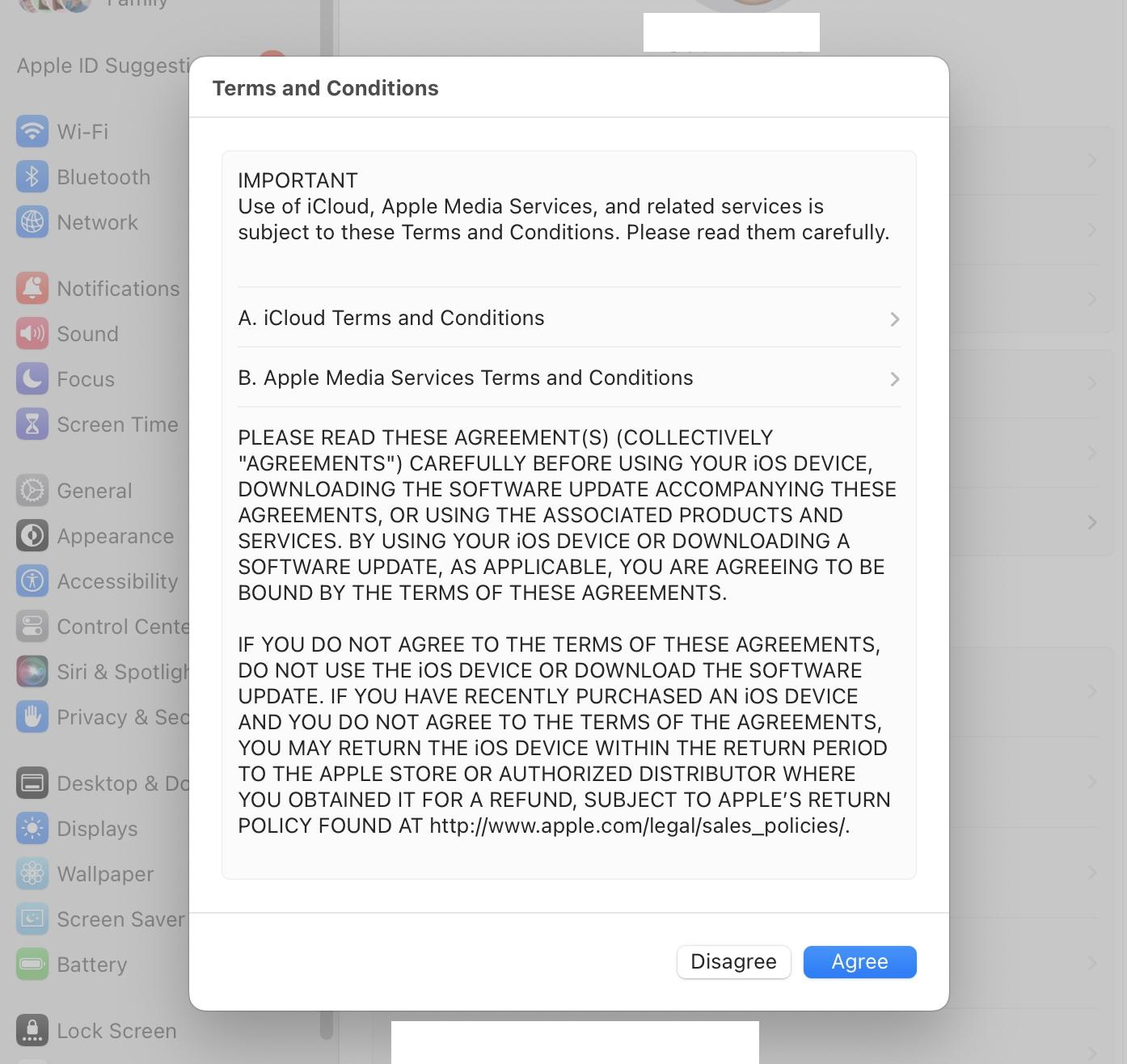 Popup on Mac: iCloud Terms &amp; Conditions (9/18/2023) | MacRumors Forums