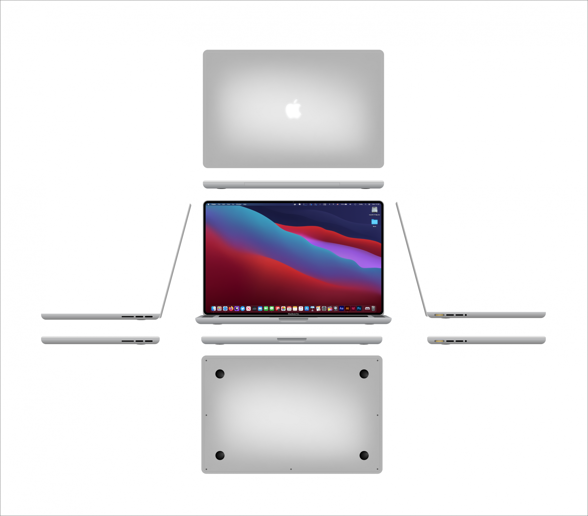 21 Macbook Pro 16 Concept Design I Created On Adobe Illustrator Macrumors Forums