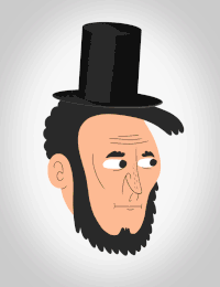 Barfing Abe Lincoln.gif