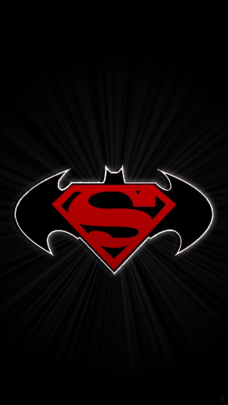 Batman Vs Superman Logo Wallpaper For Iphone