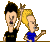 Beavis and Butthead - rock on .gif