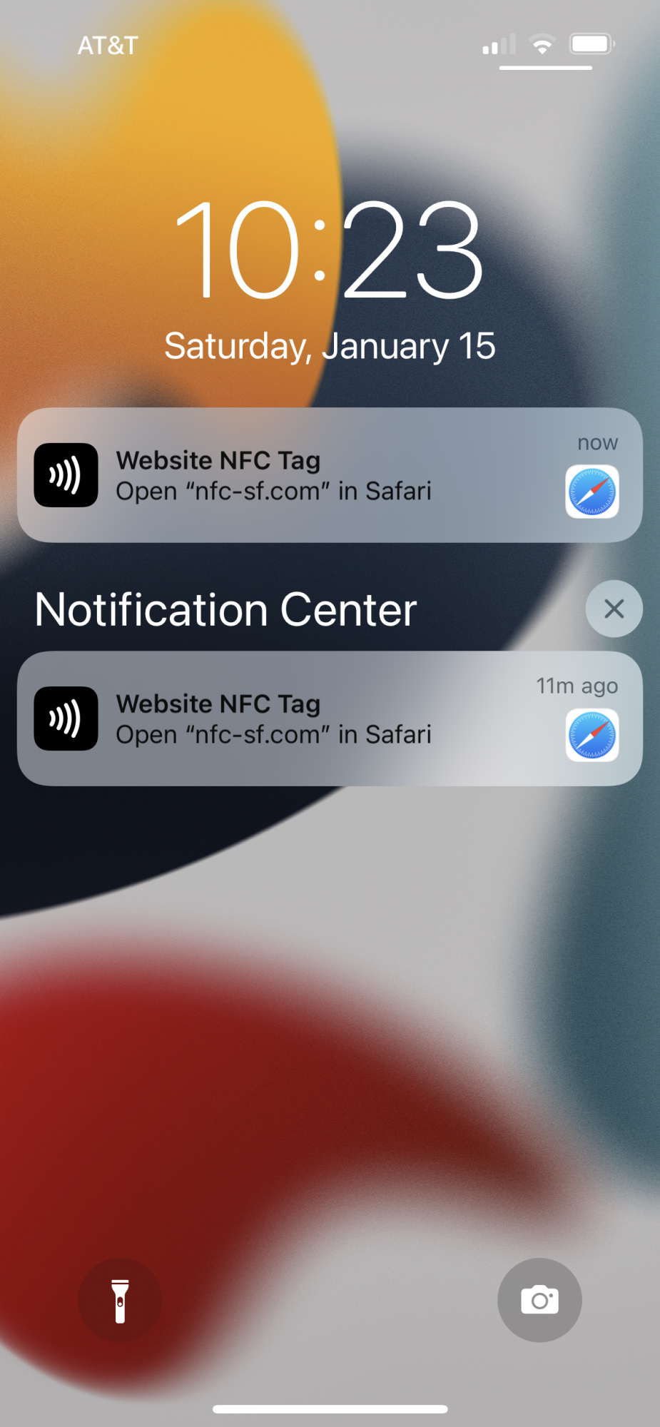 NFC tag detected?