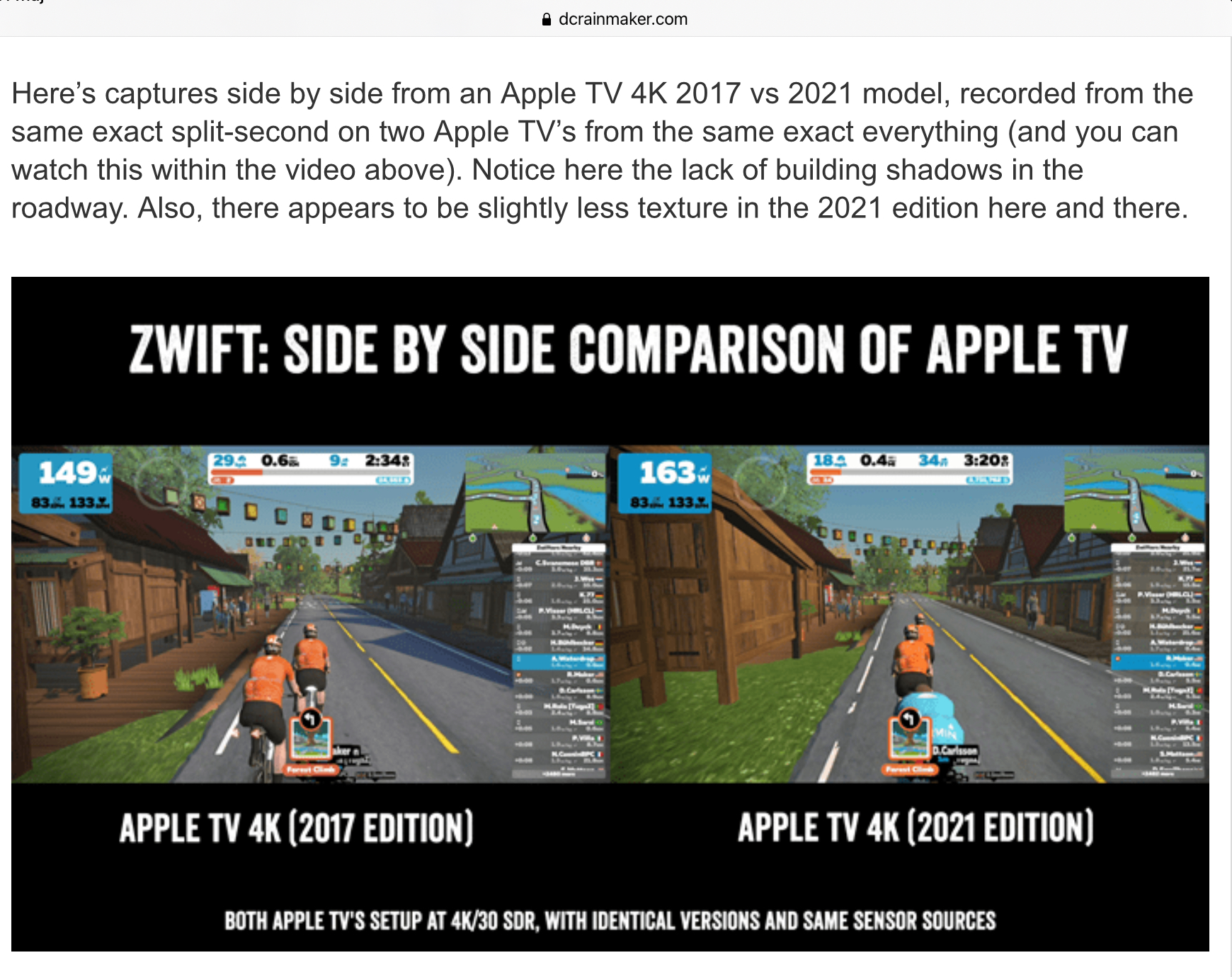 ATV 4K 2021 performance vs old ATV4K. buy it you use the ATV for games or Zwift. | MacRumors Forums