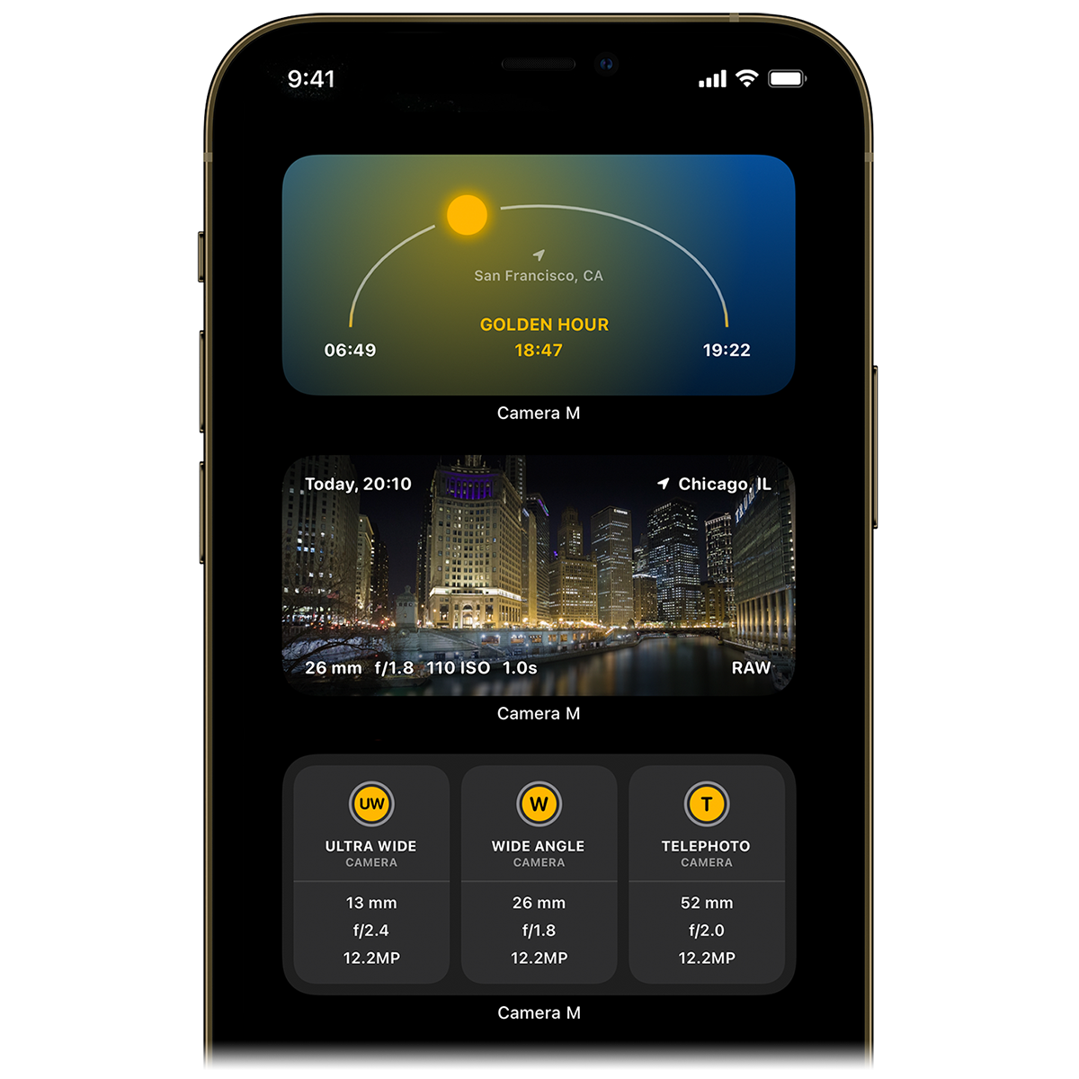 Camera M iOS 14 Widgets for Photography Camera M iOS 14 Widgets for Photography