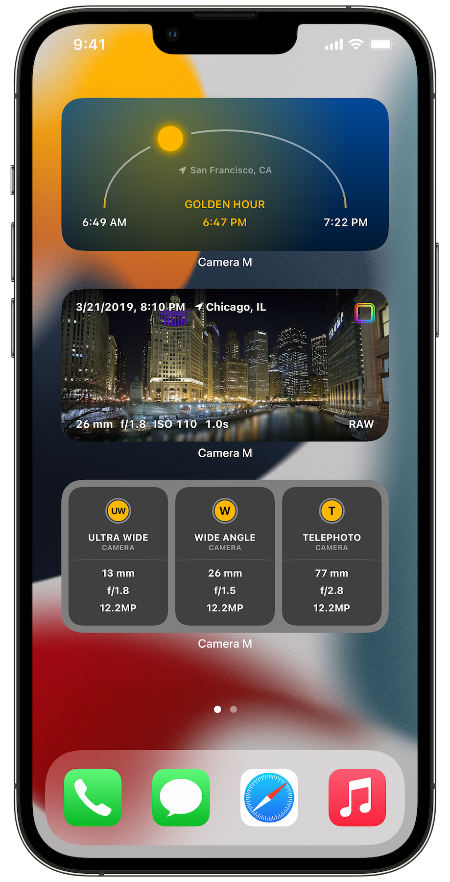 Camera M iOS 15 Widgets Camera M iOS 15 Widgets