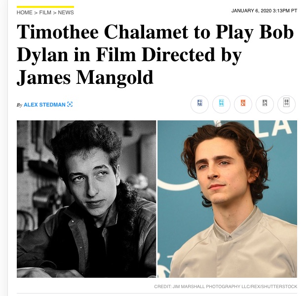 Chalamet will play Dylan per Variety 2020 Jan 7.jpg