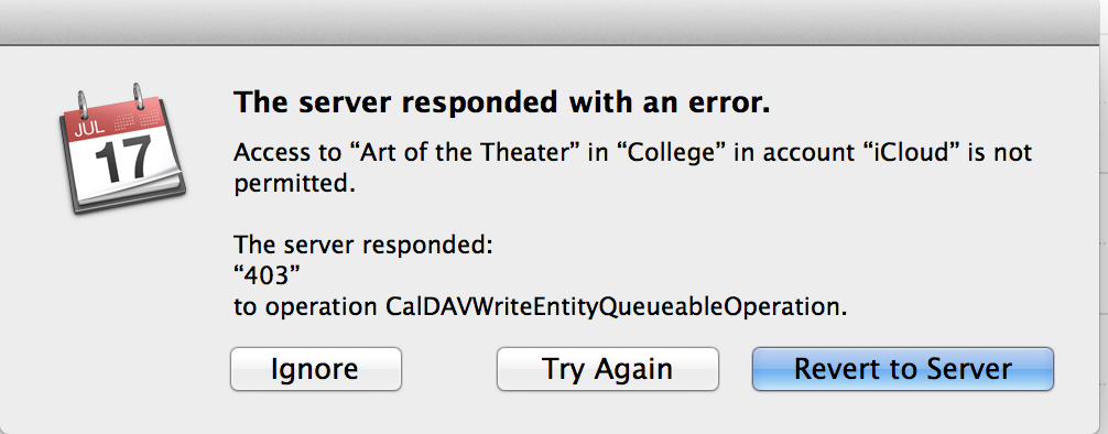 Server responded with 0. Ошибка icloud. календарь error. popup ошибки. failed to synchronize registry data from server closing connection.