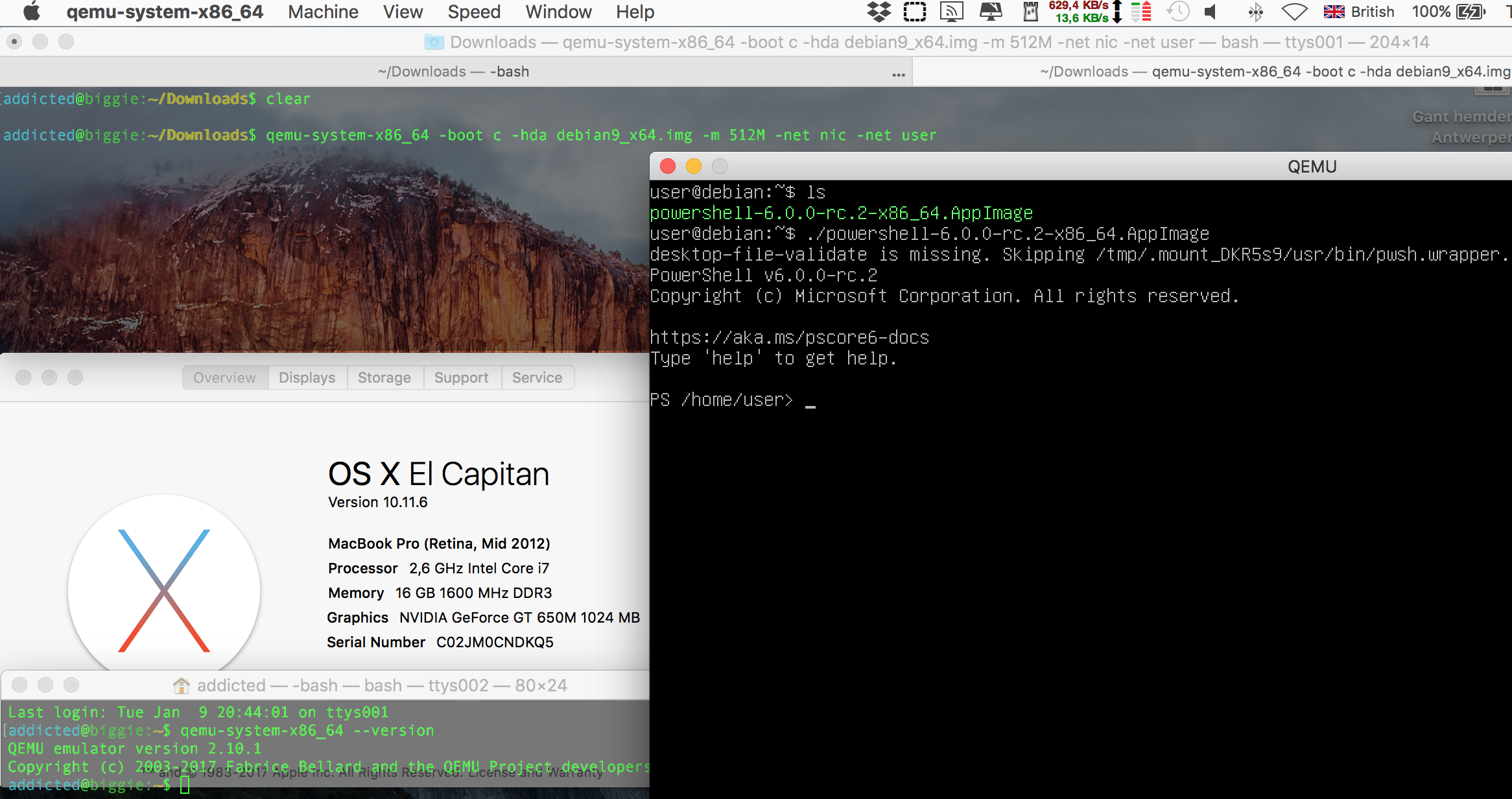 Day 9 MBp Qemu Debian Powershell.png