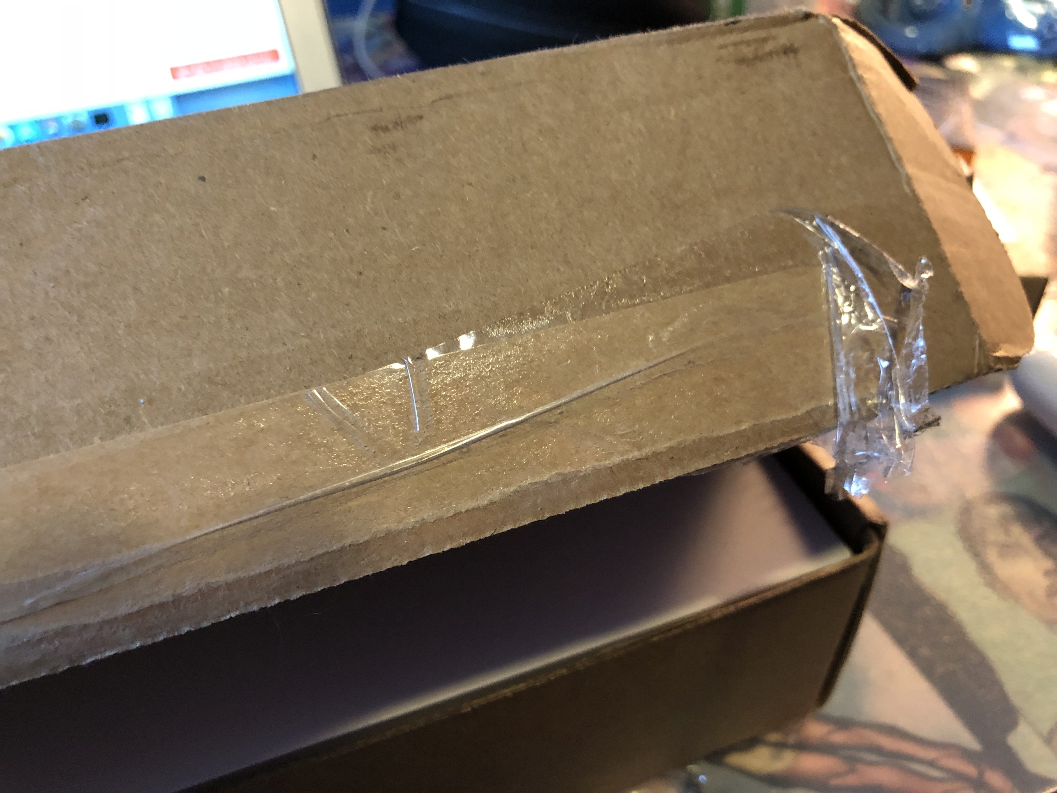 Empty apple shop watch box