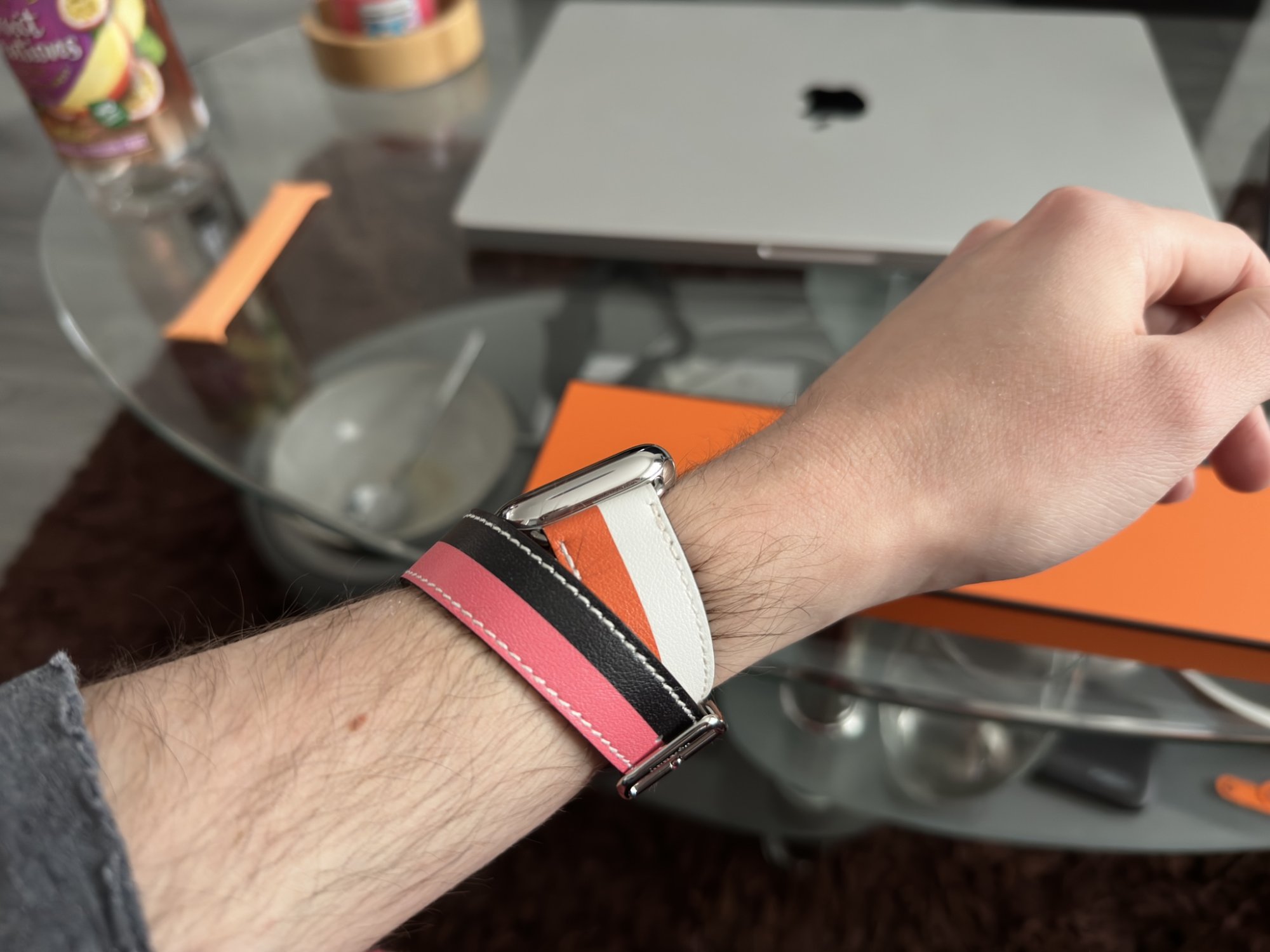 Band Apple Watch Hermes Double Tour 45 mm