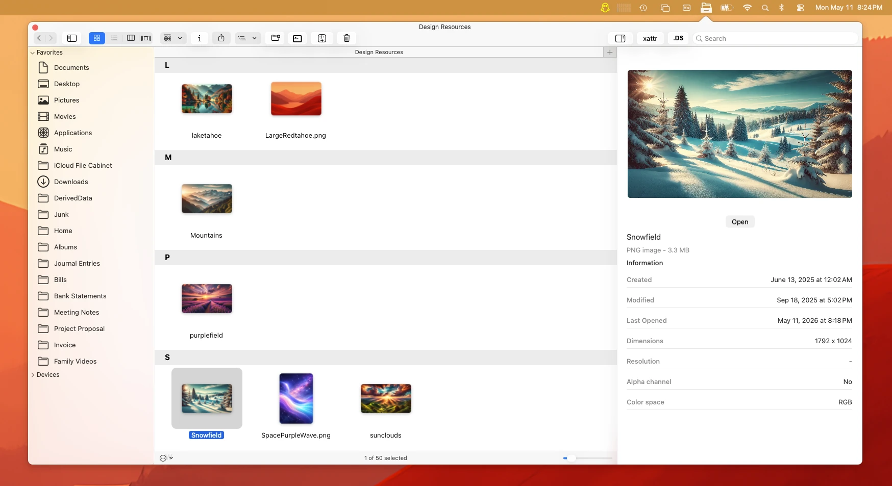 File Cabinet Pro’s redesigned Preview pane, displaying file metadata on macOS Tahoe 26.4.