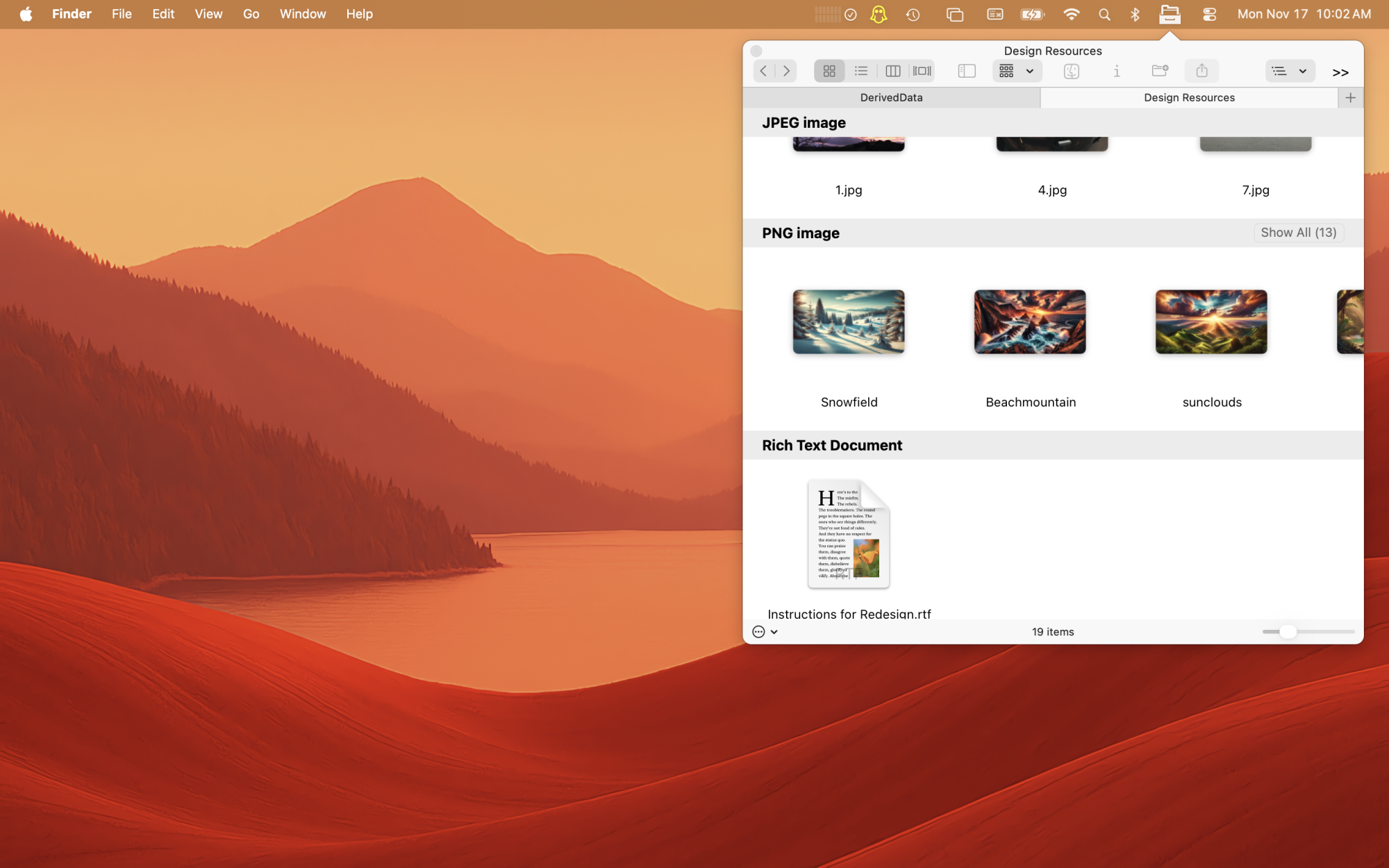 File Cabinet Pro window with a collapsed icon view section.