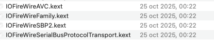 FireWire drivers in macOS Tahoe.png
