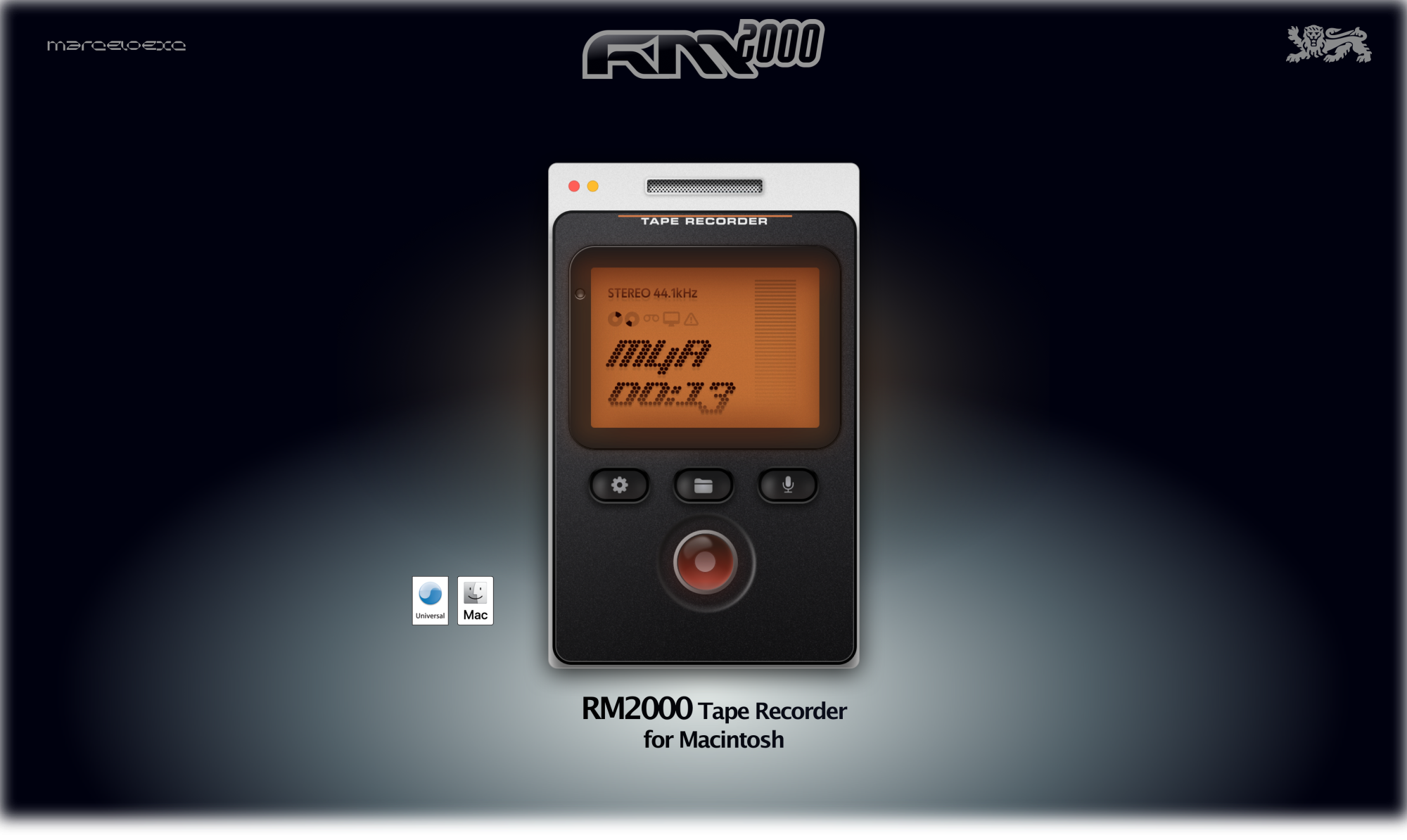 RM2000 Tape Recorder - an audio sampler for macOS