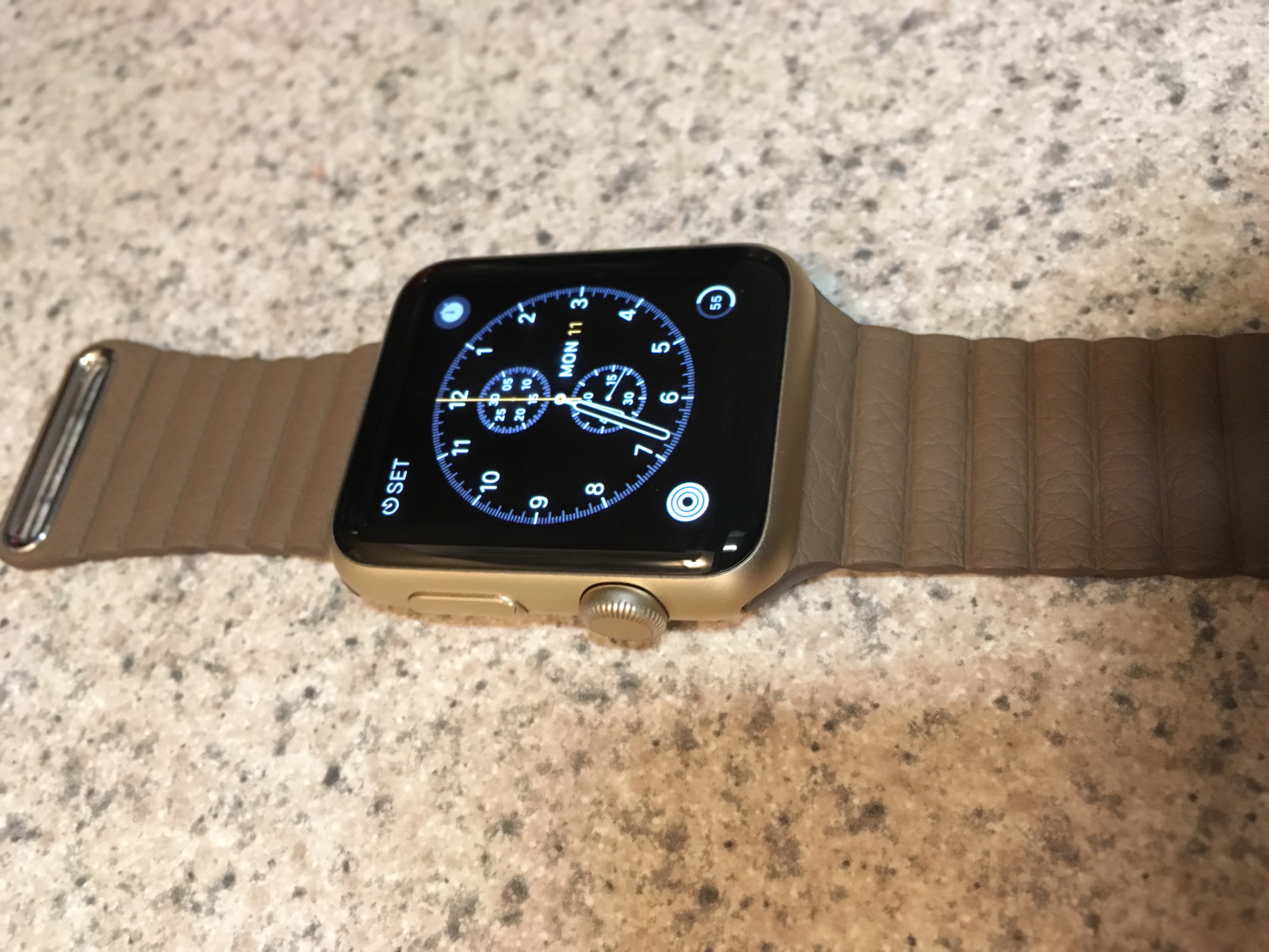 apple watch stone leather loop