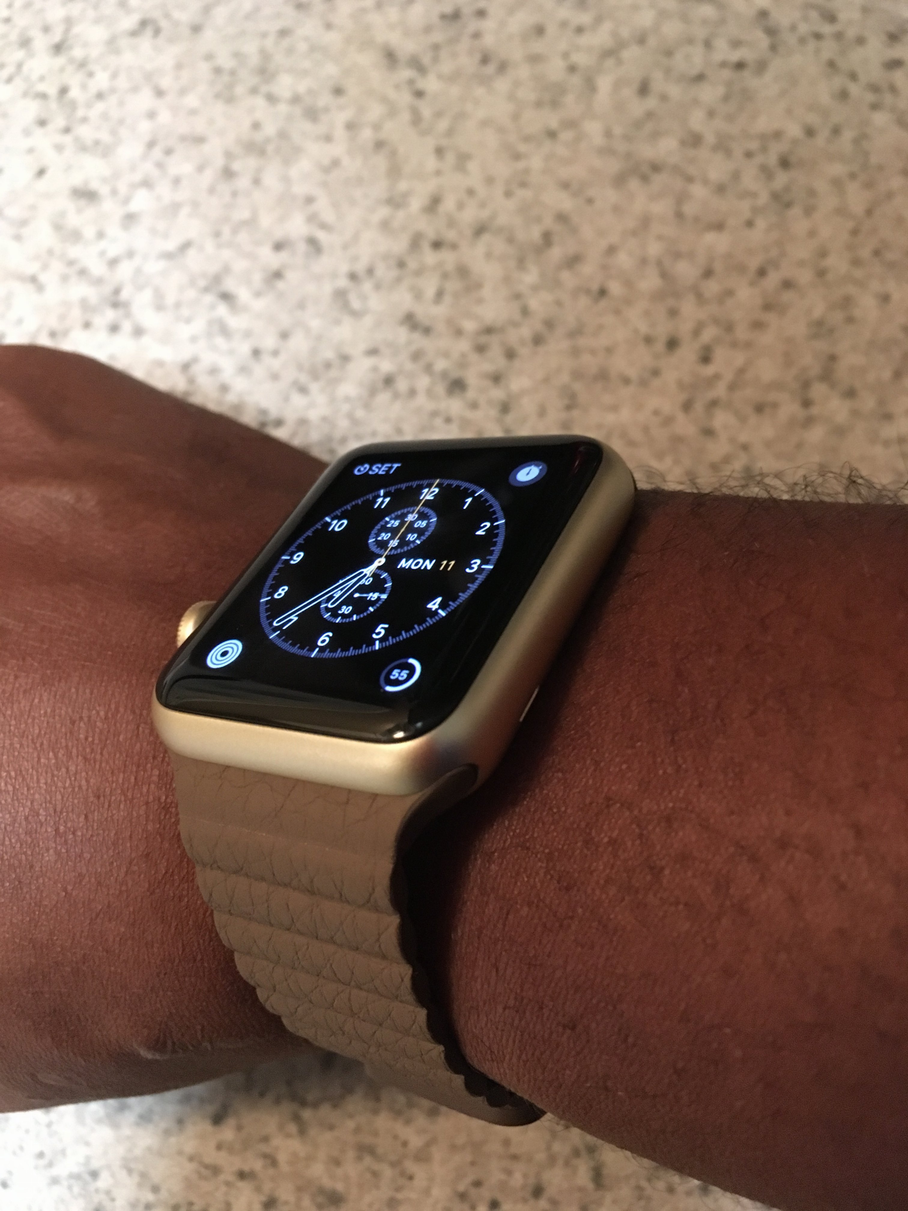 apple watch stone leather loop